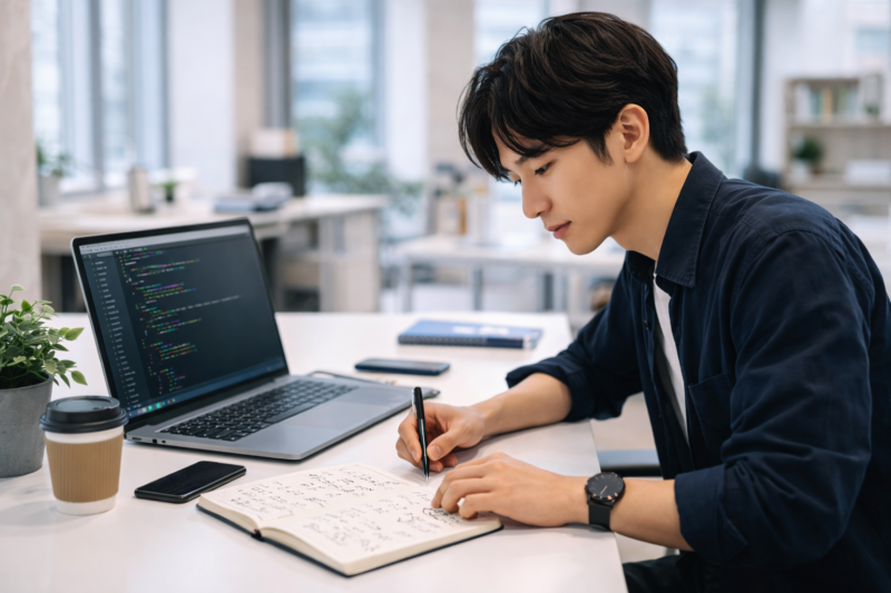 数式を書きながらプログラミングを学習する日本人ITエンジニア