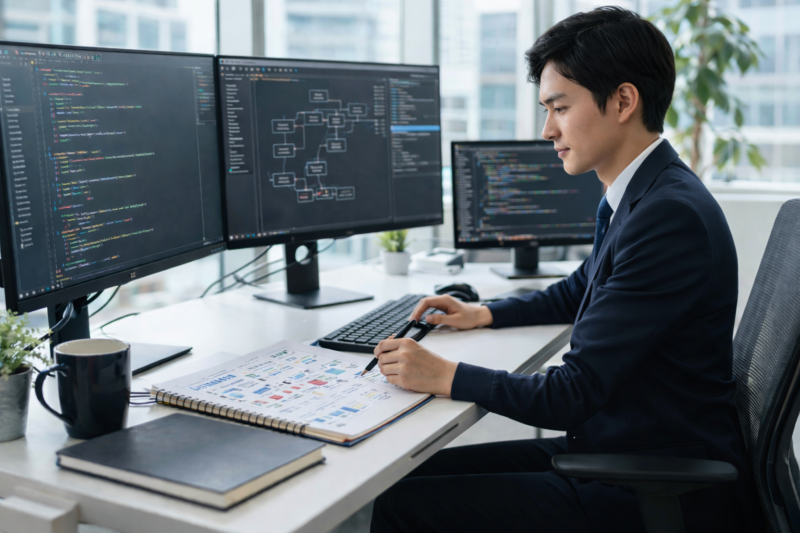 C言語の学習ロードマップを考えるエンジニア