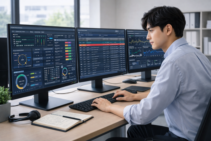 システム監視を行う運用保守エンジニア