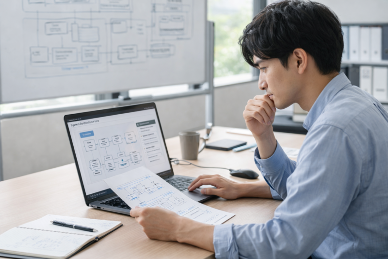 システム設計を行うシステムエンジニア