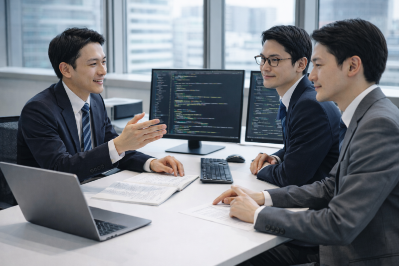 チームで協力して開発を進めるITエンジニア