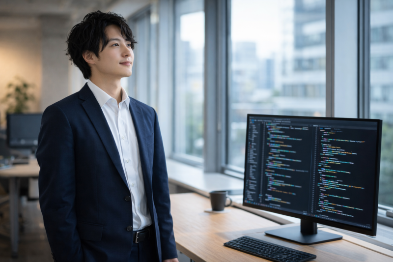 余暇を振り返り前向きに立つITエンジニア