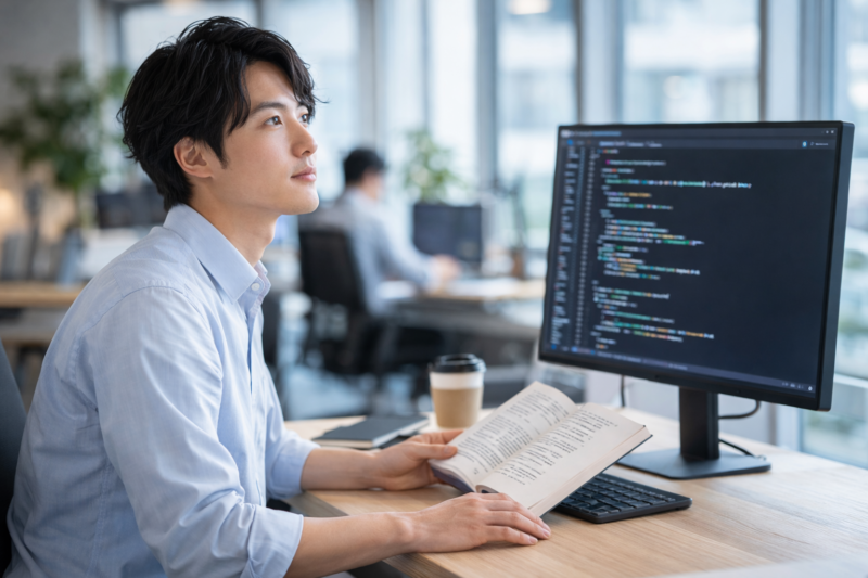 余暇にPythonを学習する若手ITエンジニア