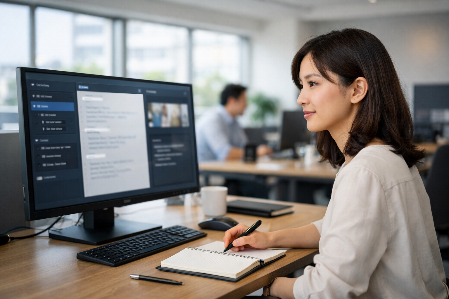 プロンプトエンジニアが生成AIを操作している様子