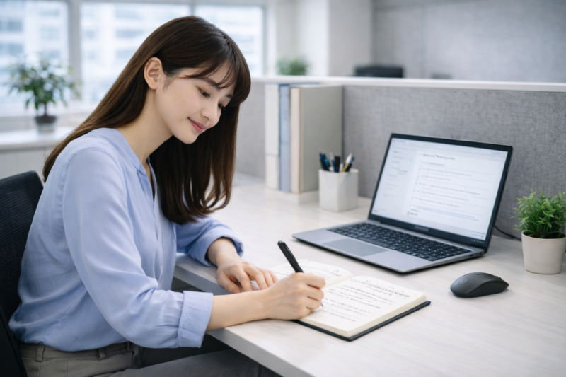 行動計画を立てるエンジニア