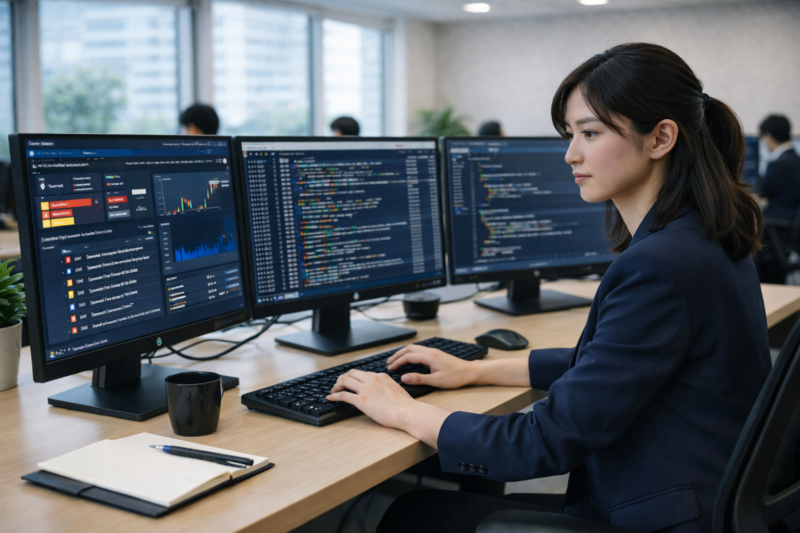 ログやアラートを分析するセキュリティエンジニア