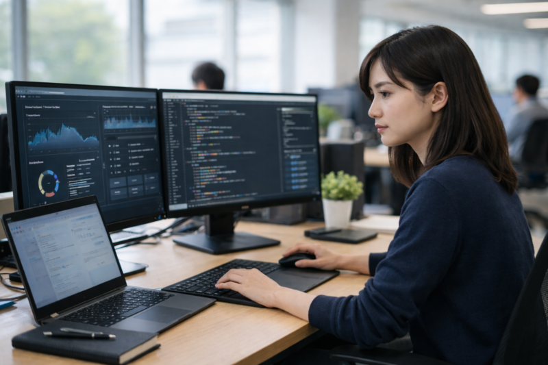 脆弱性診断ツールと手動テストを行うセキュリティエンジニア